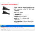 thumbnail image 2 of Engine To Heater Heater Hose Connector Set - Compatible with 2012 - 2013 Ford Expedition, 2 of 2
