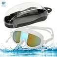 thumbnail image 2 of Deago Adults Men Women Clear Mirror Swimming Goggles Glasses UV Protection Anti-Fog (White), 2 of 9