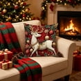 thumbnail image 2 of Christmas Pillow Cover Cushion Cover, Soft Holiday Decor Throw Pillow Case for Sofa Couch Christmas Office Bedroom Decoration (18 x 18 in,Funny Style), 2 of 6