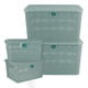 thumbnail image 1 of Kit 4 Cajas Organizadoras de Plástico Biodegradable Terragave  Tipo Rattan (Menta), 1 of 5