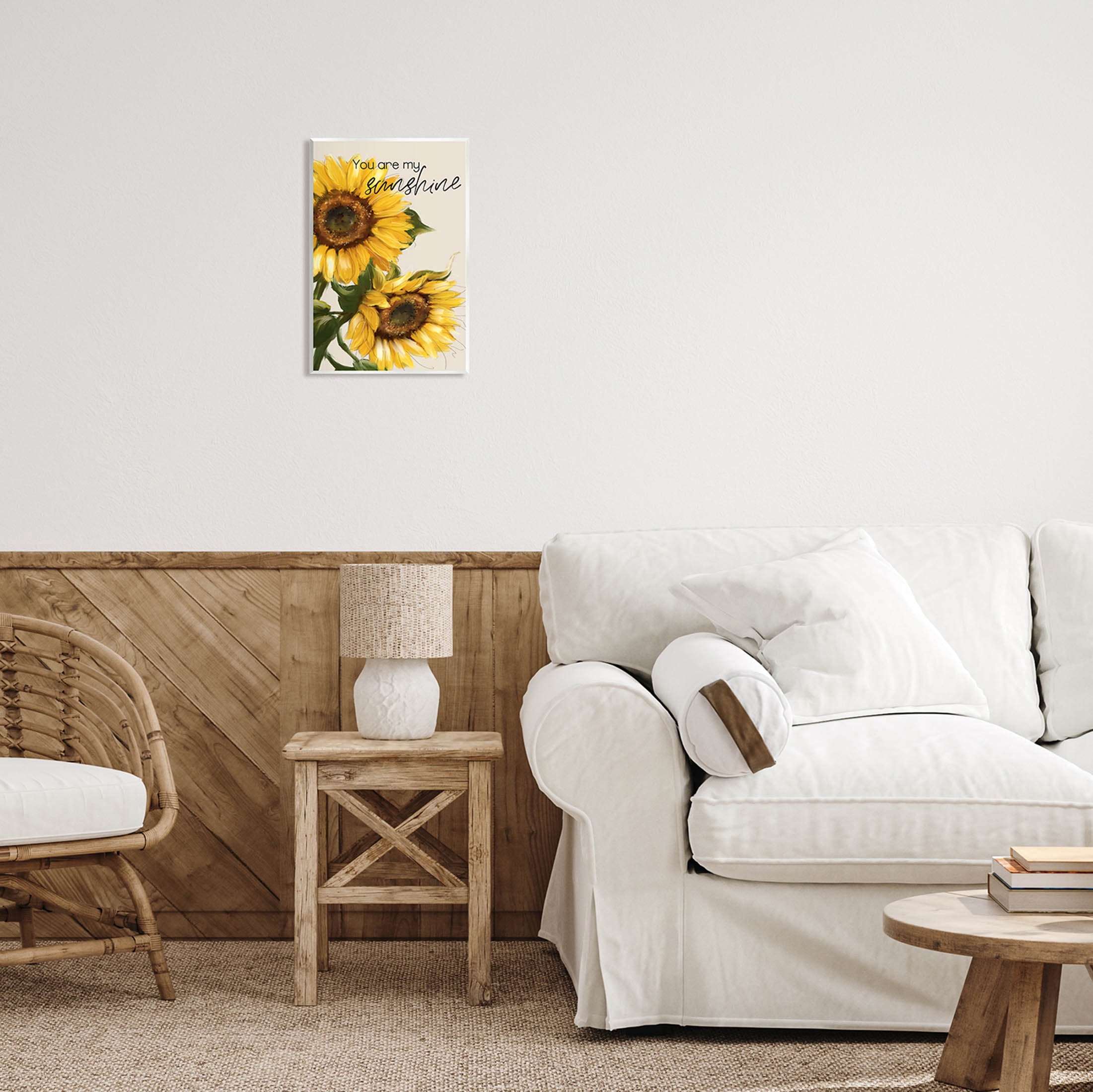 Stupell Industries You Are My Sunshine Sunflower Blooms Graphic Art Unframed Art Print Wall Art, Design by Conrad Knutsen