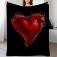 thumbnail image 6 of JoyMoreHome Valentine Day Throw Blanket, Soft Plush Decorative Blanket, Warm 27.6x39.4 Inch Warm Throw Blanket for Office, Livingroom, Sofa, Bedroom, 6 of 6