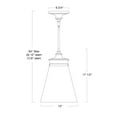 thumbnail image 2 of 4811-PN-CL-Norwell Lighting-Emma - 1 Light Pendant-17.5 Inches Tall and 12 Inches Wide-Polished Nickel Finish, 2 of 6