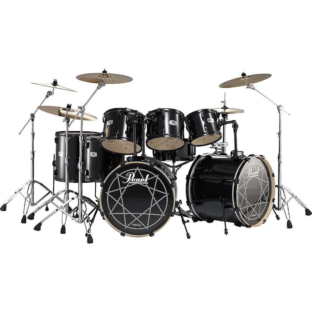 Pearl Joey Jordison Export 7-Piece Double Bass Drum Set Black