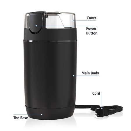 MAINSTAYS BLACK ELECTRIC COFFEE GRINDER