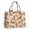 German Shepherd and Flowers, variant on Boston Terrier and Rose Orange Pattern Tote Bag, Laptop Carry Tote with Interior Pockets & Top Handle, Large Capacity Gifts for Work Shopping Travel,15.7 X 5.1 X 13 Inches