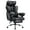 Black, variant on COMHOMA Big and Tall Office Chair 400LBS Wide Ergonomic Gaming Chair with Deluxe Embossing Leather with Foot Rest 150°Reclining Adjustable Armrests Pocket Spring Back Support and Without Pillow