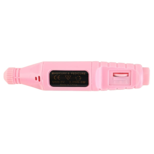 Taladro De Uñas, Juego De Lima De Uñas Eléctrica De Superficie Mate De Bajo Ruido, Portátil Compacto Para Salón De Uñas Para Artistas De Uñas Para Uso Doméstico