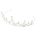 thumbnail image 5 of Headband Crown,Kids Crown Headbands Glitter Tiara Hair Bands Hair Accessories for Birthday Party Photography (White), 5 of 9