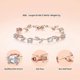 thumbnail image 2 of Lovely White Gold Plated Aaa Cubic Zirconia Gemstone Flower Vine 7 Inches Bracelet For Mothers Girls Girlfriends, 2 of 4