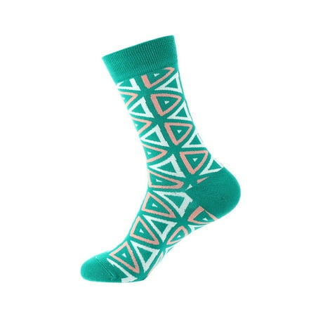 

yinguo geometric print socks for mens womens socks print socks gifts cotton long funny socks novelty funky cute socks