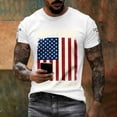 thumbnail image 2 of oqasdz T Shirts for Man US National Flag Graphic Comfort Crewneck Tee for 250 Years Birthday Celebration 4th of July Patriotic T Shirt, 2 of 6