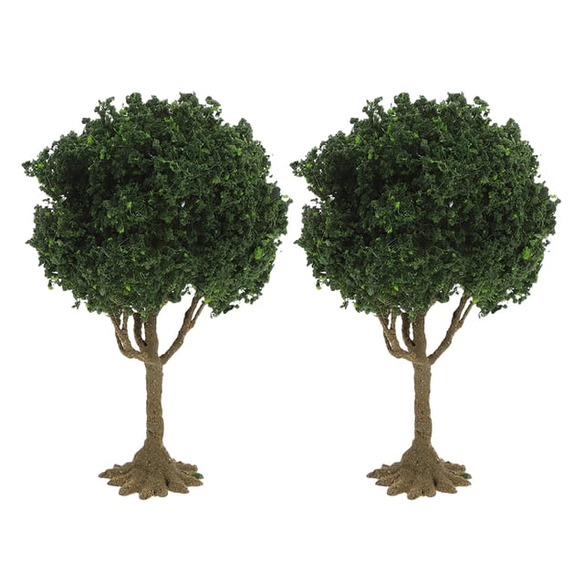 2 Árboles Miniatura para Maquetas de Trenes, Árboles Artificiales, Suministros para Dioramas y Modelismo Ferroviario, 10 cm