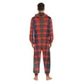thumbnail image 4 of FORMRS Onesies Pajama for Adults Unisex Hoodie Winter Jumpsuit One Piece Sleepwear, Sizes S-2XL, Red and Blue Pattern, 4 of 7