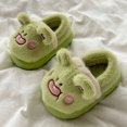 thumbnail image 6 of LIIPEE Kids Cartoon Slippers For Girls And Boys Cute Non- Flat Bottom Slipper Booties Fall Winter Warm Fuzzy Comfortable House Shoes,9-10 Years, 6 of 6
