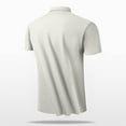thumbnail image 3 of Aofany Men's Regular-Fit Short Sleeve T-shirt Plus Size Casual Plain Turndown Collar Pique Shirt Big and Tall Summer Mens Blouse Top, 3 of 7