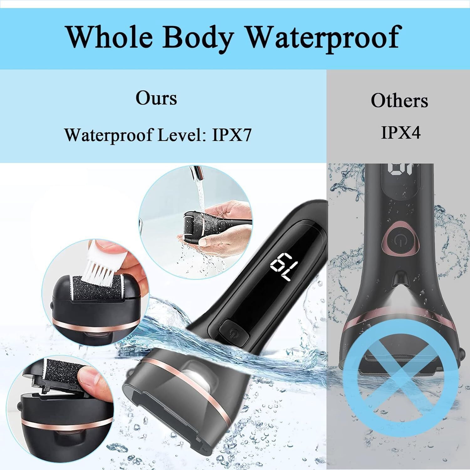 Professional Pedicure Tool Electric Foot Grinder File Callus Dead Skin Remover
