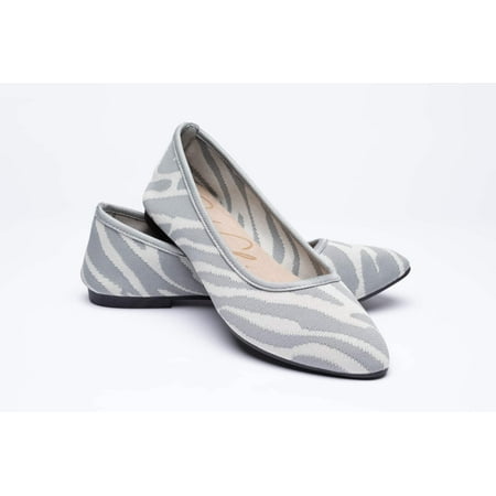 

SolChic Women s Flats Globetrotter Gray Size 6