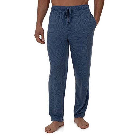 Big Men's Breathable Mesh Knit Pajama Pant Sleep Pant (Blue, 3X)