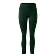 thumbnail image 3 of WTXUE Yoga Pants Women, Leggings With Resistance Bands Built In Sports Waist Yoga Stretch With Pockets Ladies Pants Fitness Sexy, Full-Length, Green, 3 of 6