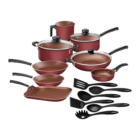 Batería de Cocina Tramontina Aluminio 17 Pzas Modelo Primaware Rojo