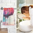 thumbnail image 6 of Coolnut Bathroom Hand Towels Set of 2 Watercolor Flamingo Painting Print, Cotton Bath Towels Thin Water Absorbent Lightweight Quickdry for Bathroom Ktichen Travel Gym, 16"×28", 6 of 6