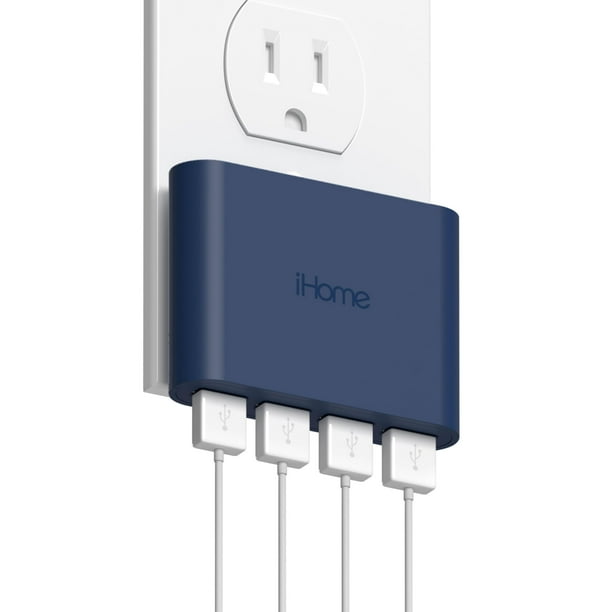 Cargador de pared USB iHome AC Pro Multipuerto 4 puertos USB