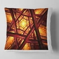 thumbnail image 2 of Designart Fractal Mandala Design - Abstract Throw Pillow - 16x16, 2 of 5