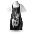 thumbnail image 3 of Elephant Apron Baby Elephant Seeking Comfort Against Mother Monochrome Art Portrait, Unisex Kitchen Bib Apron with Adjustable Neck for Cooking Baking Gardening, Charcoal Grey Pale Grey, by Ambesonne, 3 of 3