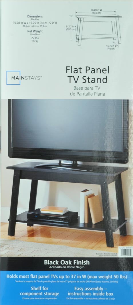 Mainstays Tv Stand Black Oak Finish