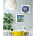 thumbnail image 3 of Set Of Two Perisse Cobalt 2 White Framed Print Wall Art, 3 of 3
