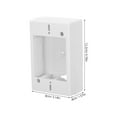 thumbnail image 2 of WRISTBIQUE American Design Single Gang Surface Mount Electrical Outlet Box White, 2 of 7