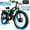 Black-Blue, variant on 5000W Peak Dual Motor AWD Electric Bike, 60V 25AH 21-Speeds 45MPH 26" Fat Tire Mountain Snow E Dirt Bicycle