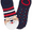 Black & White, variant on Mickey & Minnie Americana Women's No Show Socks, 2-Pack
