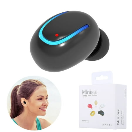Mini Bluetooth Earbud Smallest Wireless Invisible Headphone With 6 Hour Playtime Car Headset With Mic for iPhonE X 8 7 Samsung LG