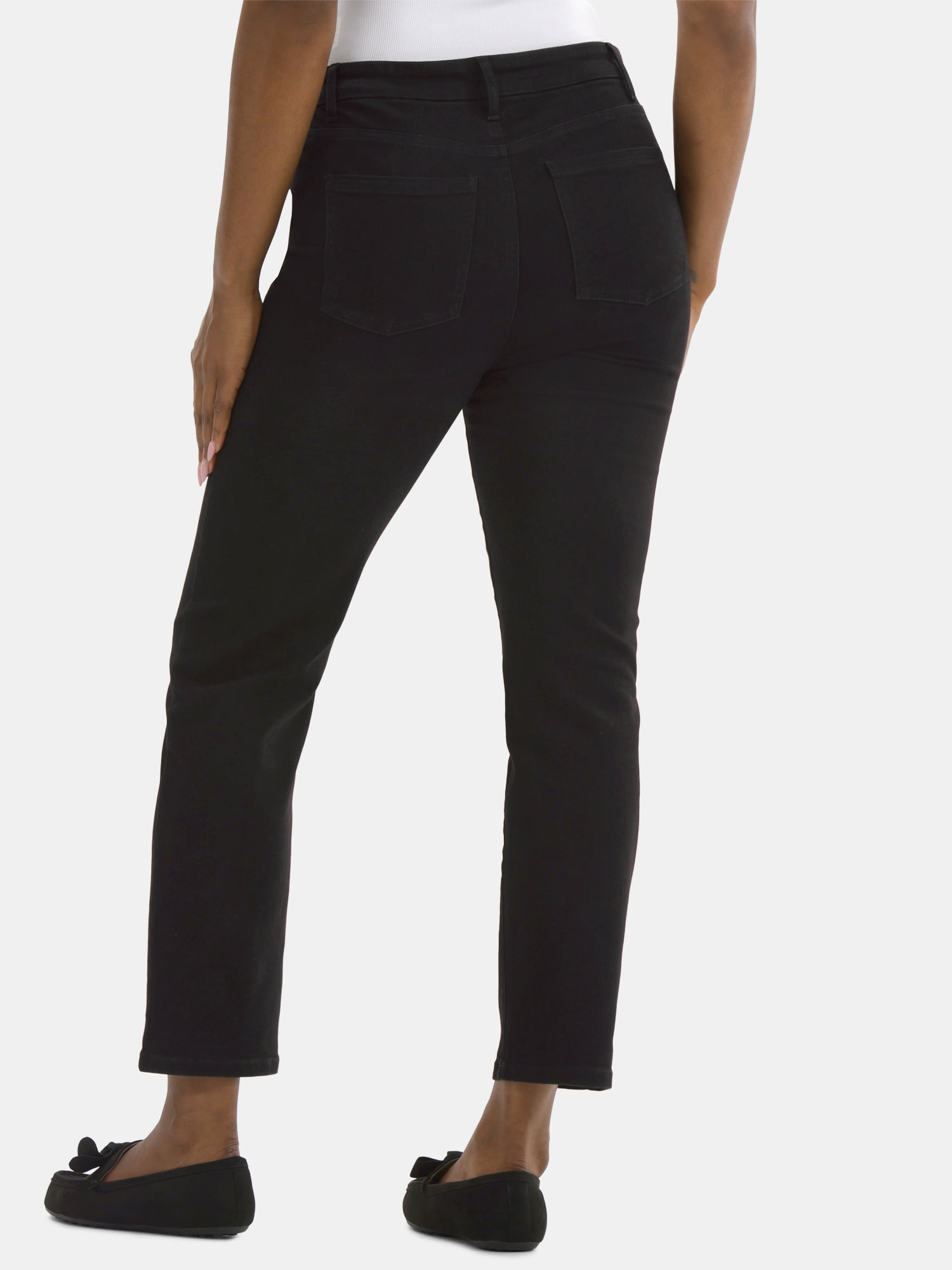Time and Tru Women's High Rise Straight Leg Jeggings, 27.5" Inseam, Sizes XS-XXXL