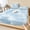 Baby Blue, variant on Twin Sze Fitted Sheet Set - Terracotta Botanical 2 Piece Bedding Sets 16" Deep Pocket Fitted Sheet with 1 Pillowcase, Summer Palm Leaves Foliage Tropical Brushed Microfiber Hotel Luxury Bed Sheets