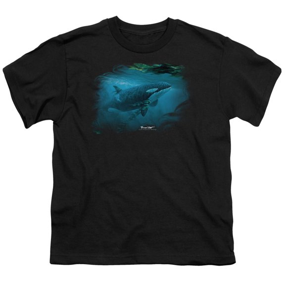 Wildlife - Pursuit Thru The Kelp Orca - Youth Short Sleeve Shirt - Small