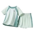 thumbnail image 4 of Jamsmile Toddler Girls Sets Sports Outfits Athletic Short Sleeve Tees And Shorts Gym 2 Piece Set Kids Girls Tracksuits, 4 of 5