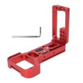 thumbnail image 2 of Telescopic Adjustment Aluminum L Bracket forILCE-7RM4 A7RIV A7R4 Mirrorless Camera, Quick Release Plate, Multiple Screw Holes, Removable Handle, Compatible with AS Interface, 2 of 8