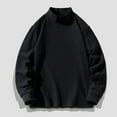 thumbnail image 2 of LNWUY Mens Fall Mock Turtleneck T-Shirts Long Sleeve Thermal Stretchy Pullover Basic Lightweight Undershirt Sweater Tops Black XXL, 2 of 7