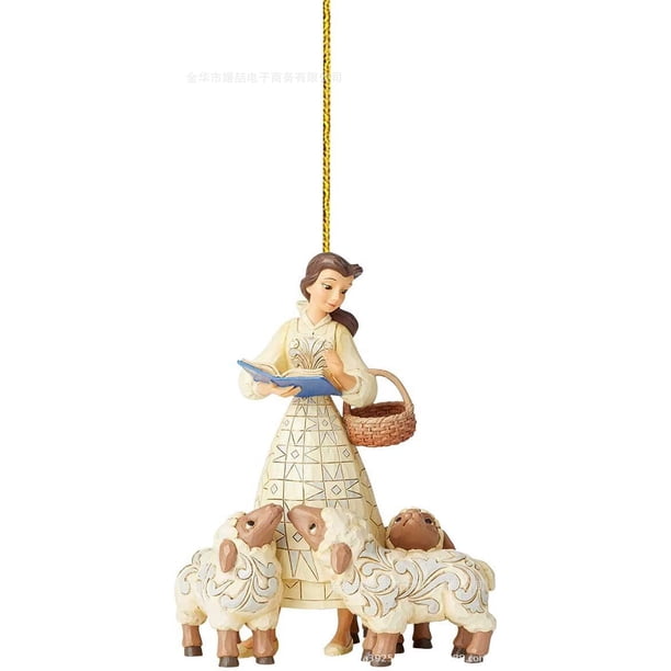 Nueva figura de acción plana de Disney, Blancanieves, Cenicienta, adorno colgante para árbol de Navidad, regalo para fiesta de Navidad en casa, Cristo