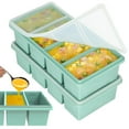 thumbnail image 1 of Bandejas de congelador CyHave de silicona de 250 ml con tapas, 2 unidades, sin BPA, 1 of 7