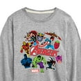 thumbnail image 3 of Marvel The Avengers - Stickers Style - Toddler And Youth Long Sleeve Graphic T-Shirt, 3 of 5