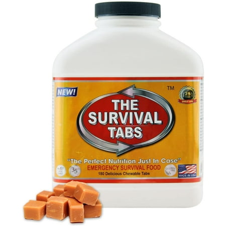Survival Tabs 15-Day Prepper Food Replacement for dog trainer Emergency Food Supply Gluten Free and Non-GMO - Butterscotch Flavor