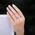 thumbnail image 3 of Jewelrypalace Claddagh Love Hug 0.5ct Heart Cut Cubic Zirconia Engraved I AM ENOUGH Stackable Ring 925 Sterling Silver, 3 of 6