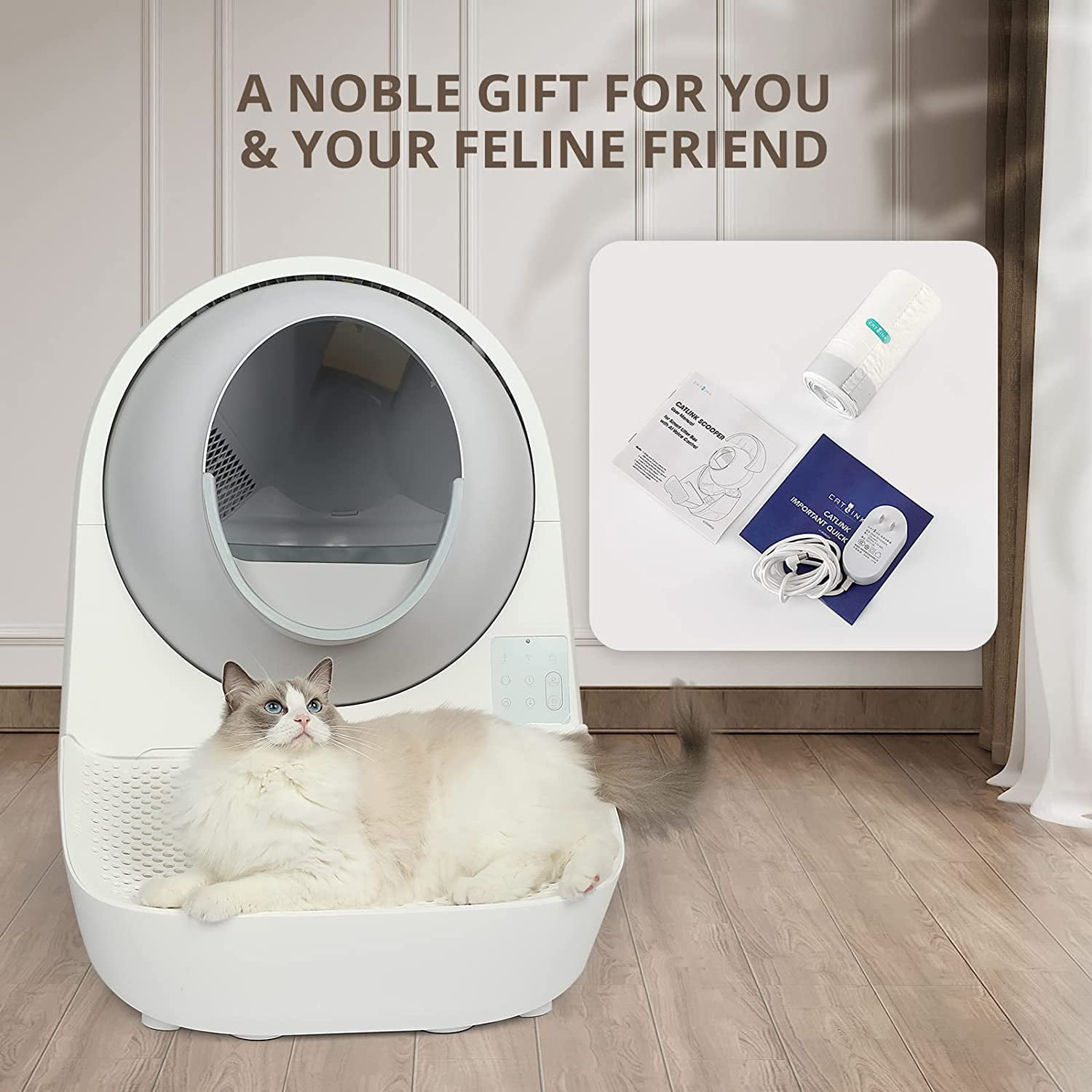 Buy CATLINK Self Cleaning Cat Litter Box, Automatic Wifi App Cats Robot Litter Boxes Online at