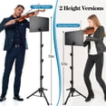 thumbnail image 2 of Soporte para partituras Mdvora, altura ajustable de 180 a 178 cm, con bolsa, 2 of 7