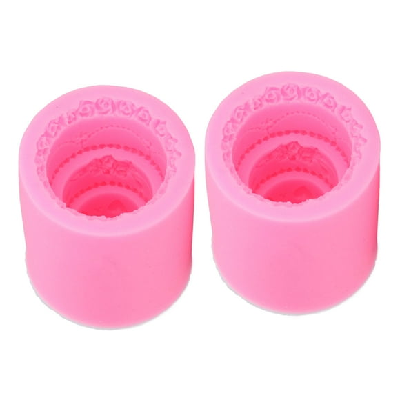 Fondant Molds2pcs Fondant Molds Pink Cake Mold Silicone Soap Molds Exceptional Reliability