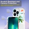thumbnail image 3 of for iPhone 11 Pro Max Case Clear, Not Yellowing Phone Case with Slim Cover & Shockproof Bumper Phone Case for iPhone 11 Pro Max (6.5 inch), White Coconut Tree, 3 of 13